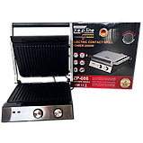 Притискний електричний гриль Zepline ZP-086 3500 Вт Якісний двосторонній електрогриль Гриль для дому, фото 6