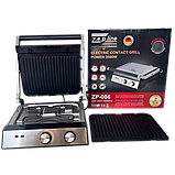 Притискний електричний гриль Zepline ZP-086 3500 Вт Якісний двосторонній електрогриль Гриль для дому, фото 8