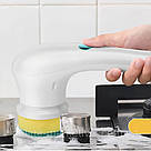 Електрична щітка для прибирання з 5 насадками, Magic Brush, з USB / Бездротова електрощітка для прибирання, фото 2