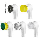 Електрична щітка для прибирання з 5 насадками, Magic Brush, з USB / Бездротова електрощітка для прибирання, фото 3