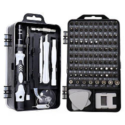Набір викруток та біт 115 в 1 для ремонту телефонів та ноутбуків, в кейсі / Багатофункціональна викрутка