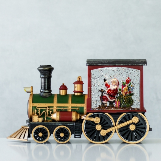 Новорічний музичний декор із підсвіткою 32х10 см 9152-004