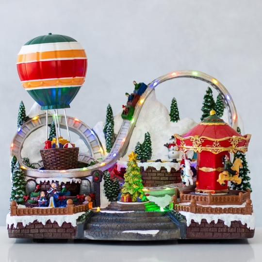 Новорічна музична карусель із підсвіткою 33х26 см 9153-001