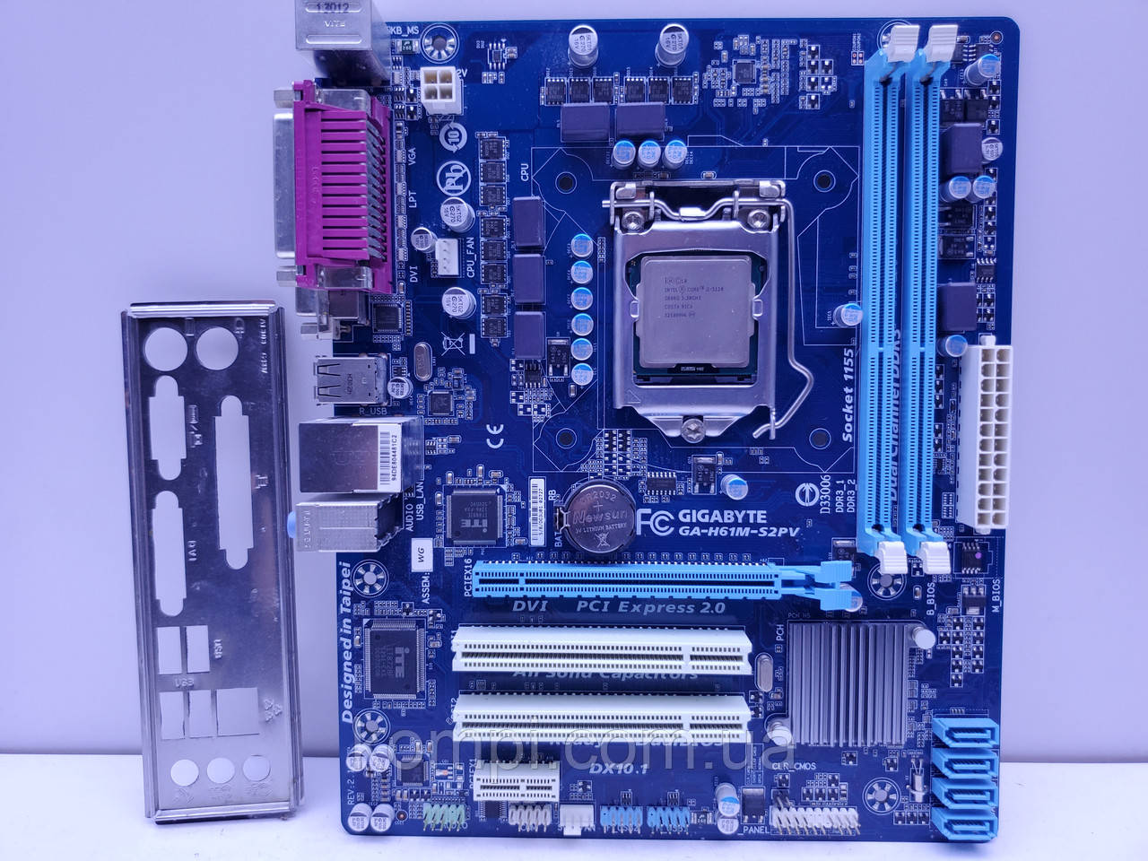 Материнська плата s1155 GIGABYTE GA-H61M-S2PV (Socket 1155,DDR3,б/у)