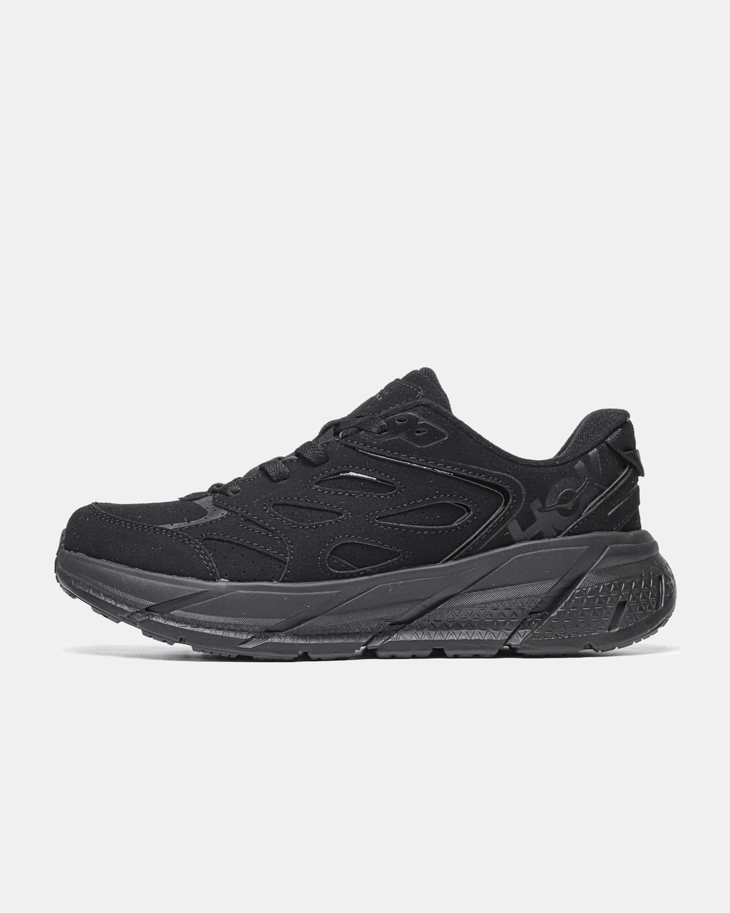 Чоловічі Кросівки HOKA ONE ONE Clifton L Suede Triple Black / Хока Кліфтон Л Суед