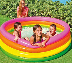 Intex Басейн 56441 NP "Райдуга" 4 кільця, розміром 168-45 см, об'єм: 780 л у разі наповнення 80%, від 3 років
