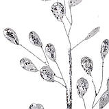 Декоративна гілка "Срібне сяйво", 38 см, фото 3