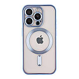 Чохол TPU Metallic Chrome Full Camera with Magsafe для iPhone 14 Pro Max Колір Chrome Silver, фото 6