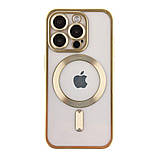 Чохол TPU Metallic Chrome Full Camera with Magsafe для iPhone 14 Pro Max Колір Chrome Silver, фото 7