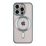 Чохол TPU Metallic Chrome Full Camera with Magsafe для iPhone 14 Pro Max Колір Chrome Silver, фото 8