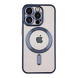 Чохол TPU Metallic Chrome Full Camera with Magsafe для iPhone 14 Pro Max Колір Chrome Silver, фото 10