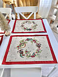 Серветка Новорічна під тарілку, гобеленова Limaso, фото 3