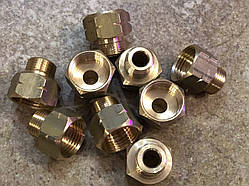 Перехідник балонний нарізний зі СП21,8LH на G3/8LH, перехідник зі стандартної газової різі на європейську)