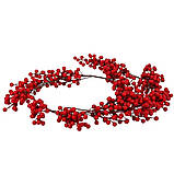 Декоративна гілка "Червоні ягоди", 176 см, фото 4