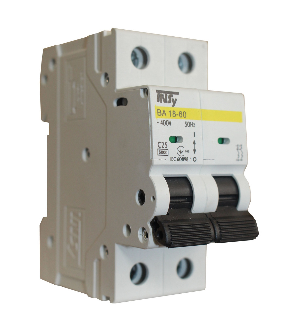 Модульний автоматичний вимикач ВА18-60 2Р 25А 6кА х-ка C, фото 1