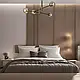 Стельова сучасна люстра 909LXL3012-4 BK+BR, фото 3