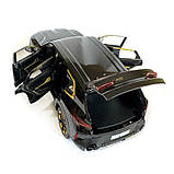 Машинка металева BMW XM БМВ чорний Автопром 1:24 світло звук відкр двері баг капот 21*9*8см (AP7709), фото 3