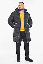 Графітова зимова повсякденна чоловіча куртка модель 15118 52 (XL), фото 4