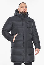 Графітова зимова куртка подовженого крою для чоловіків модель 15118 52 (XL), фото 5