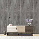 Самоклеюча вінілова плитка рулонна для оздоблення інтер'єру 60х300 см попеляста вологостійка матова, фото 6