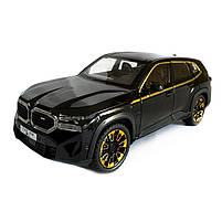 Машинка металева BMW XM БМВ чорний 1:24 світло звук відкр двері баг капот 21*9*8см (AP-2097), фото 3