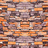 Самоклеюча панель 3D для стін піщаник рулон 308х70х3 см декор інтер'єр квартири офісу без пилу сміття, фото 2