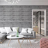 Самоклеюча 3D панель для стін Дерево Зебра рулон 19600х700х3 мм для декору інтер'єру без пилу та сміття, фото 6