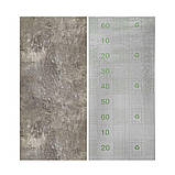 Вінілова плитка, що самоклеїться, для стін і підлоги 60х300 см сірий мармур глянець вологостійка для інтер'єру рулонний матеріал, фото 4