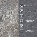 Вінілова плитка, що самоклеїться, для стін і підлоги 60х300 см сірий мармур глянець вологостійка для інтер'єру рулонний матеріал, фото 5