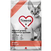 Сухий супер преміум корм для кошенят 1st Choice Kitten Optimal Growth риба 4.54 кг (ФЧККР4,54)