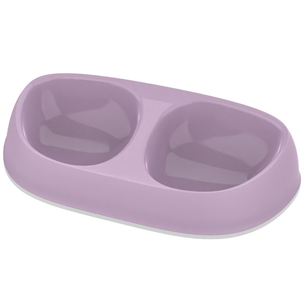 Миска для котів Moderna Double Sensibowl подвійна 2х200мл лілова (AO100434)