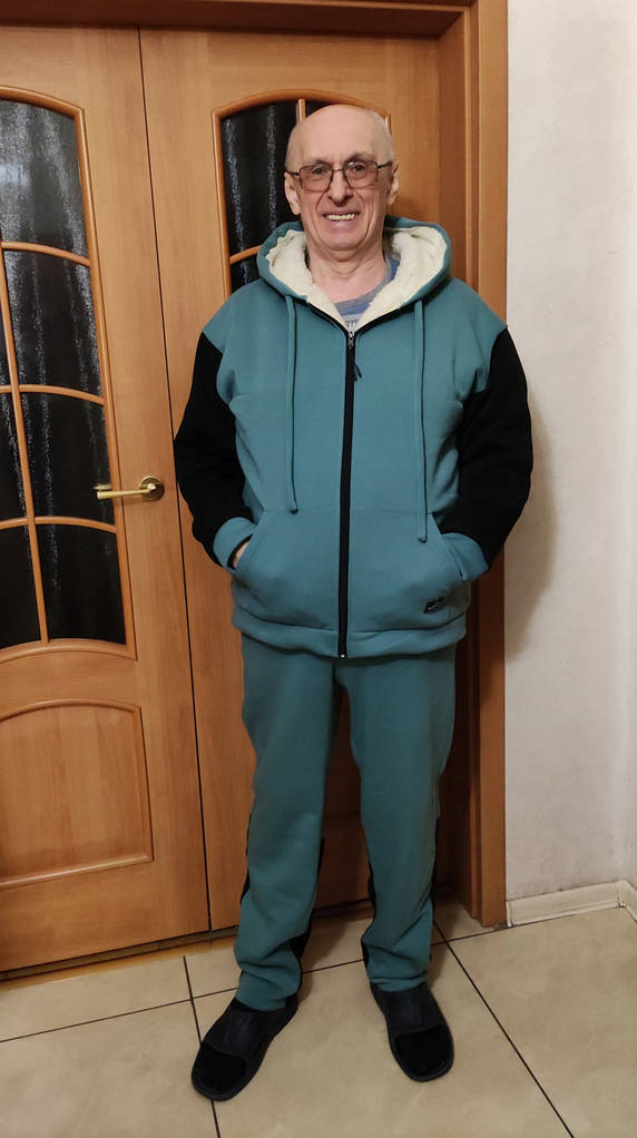 Чоловічий костюм куртка на флісі з овчиною, штани тринитка на флісі 48-50 52-54 56-58 - фото покупців 1