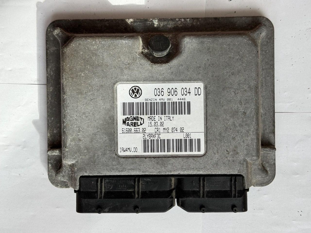 Електронний блок керування Volkswagen Magneti Marelli 036 906 034 DD / 036906034DD / 61600.663.02 / 6160066302