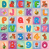 Набір 3D панелей для стін, що самоклеяться, декоративне покриття Алфавіт легкі міцні пористий поліпропілен 700х1400х4 мм, фото 3