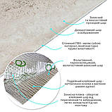 Вінілова плитка, що самоклеїться, рулон 60х300 см перламутровий мармур глянець для обробки інтер'єру декор стін підлоги, фото 2