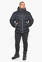 Чоловіча графітова куртка з оригінальною стяжкою модель 15730 52 (XL), фото 3