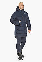 Темно-синя чоловіча куртка з манжетами модель 15607 54 (XXL), фото 4