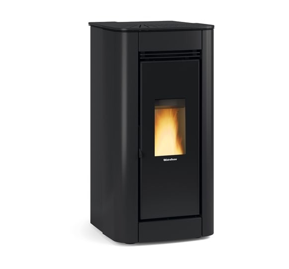 Пелетна піч із конвекцією та дистанційним керуванням NORDICA Ilary black — 8 кВт, фото 1