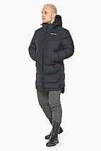Графітова чоловіча куртка з глибокими кишенями модель 15607 54 (XXL), фото 4