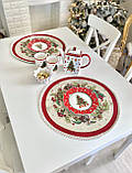 Серветка сервірувальна, гобеленова, Новорічна Ø45 см., фото 3