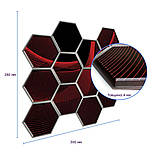 Декоративна плитка ПВХ, що самоклеїться, для стін стель імітація натуральних матеріалів 28х30 см вологостійка антистатична, фото 3