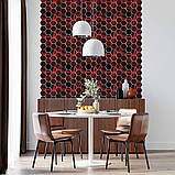 Декоративна плитка ПВХ, що самоклеїться, для стін стель імітація натуральних матеріалів 28х30 см вологостійка антистатична, фото 5