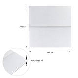 Самоклеюча 3D панель біла для стін 700х700 мм легкий монтаж гіпоалергенні шумоізоляція, фото 3