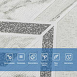 Стінові панелі 3D самоклеючі абстракція сіра для декорування інтер'єру 68х68 см легкі міцні вологостійкі, фото 3