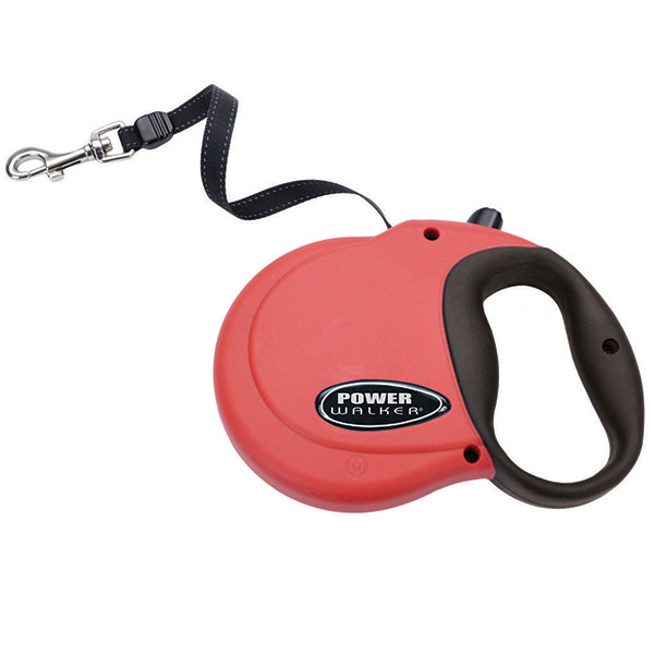 Рулетка-повідець для собак, стрічка 4.8м Coastal Power Walker Retractable Leash червоний (08701_REDMED), фото 1