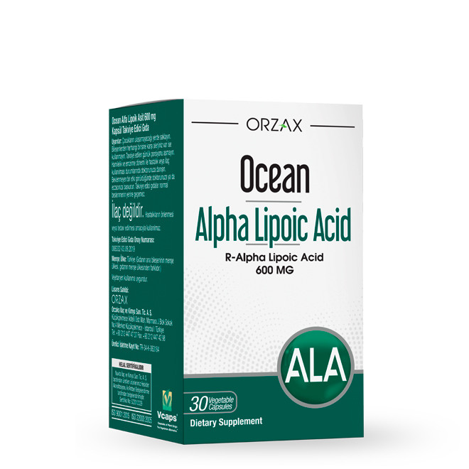 Orzax Alpha Lipoic Acid / R-альфа-ліпоєва кислота 600 мг 30 капсул