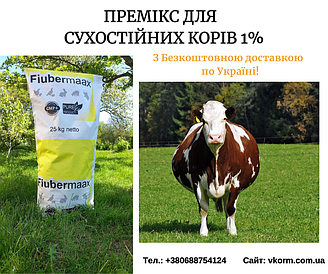 Шведський премікс 1% для сухостійних корів — здорове отелення та легкий запуск лактації
