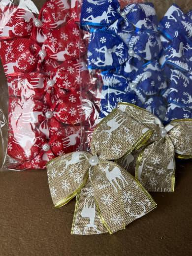 Новорічні Банти паковання 10 шт. 16 см