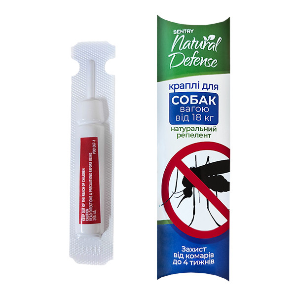 Краплі від бліх та кліщів для собак більше 18 кг Sentry Natural Defense (22831R1)