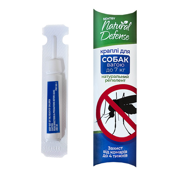 Краплі від бліх та кліщів для собак до 7 кг Sentry Natural Defense (22817R1)